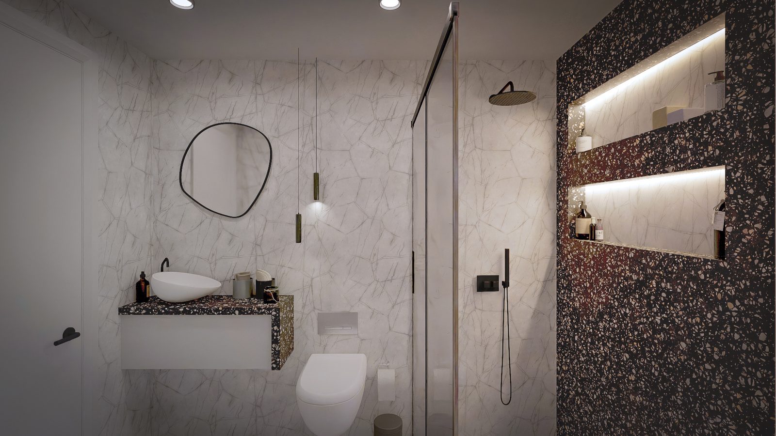 Terrazzo bathroom