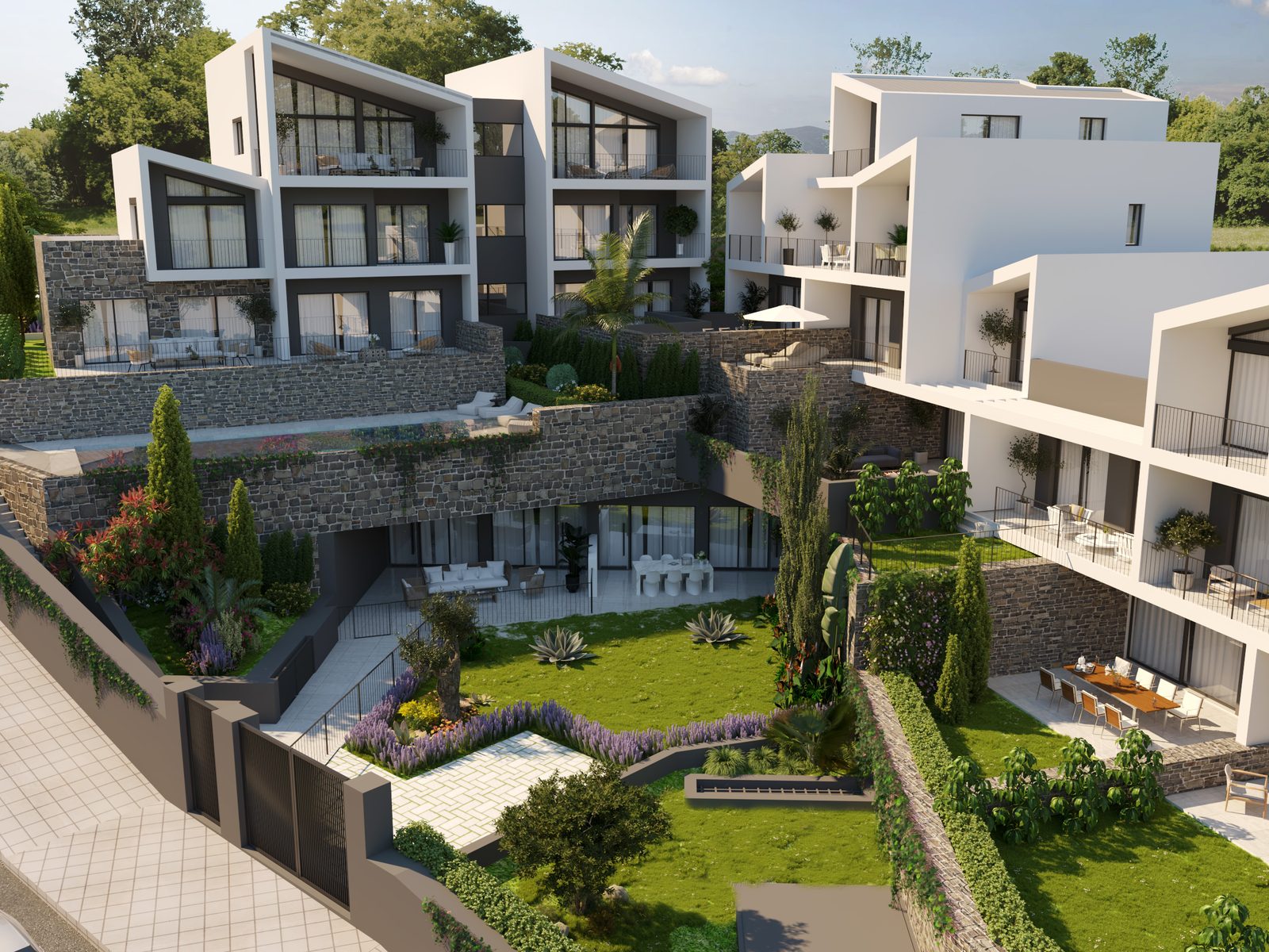 Landscaped gardens