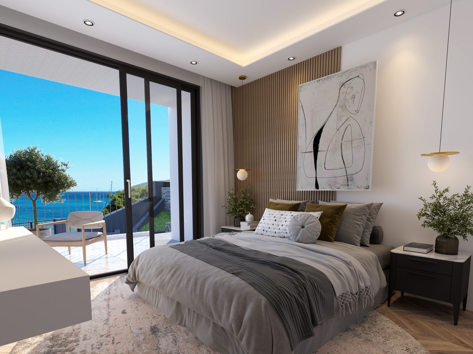 Bedroom with terrace
